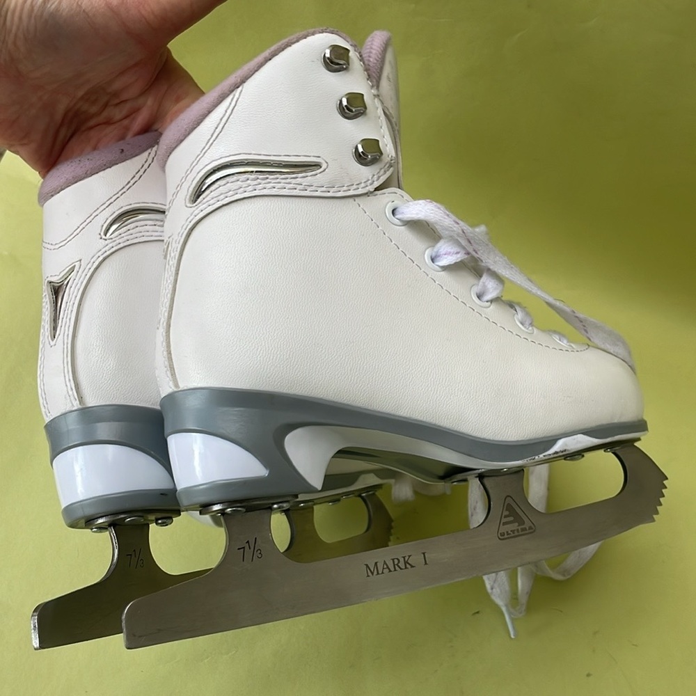 White/purple Soft Skate by Jackson ice skates